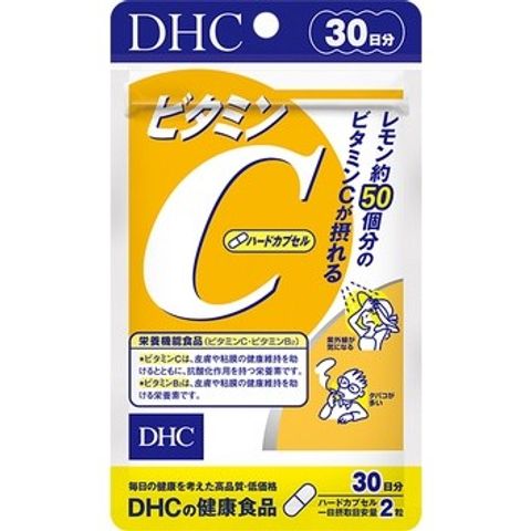 Combo Viên Uống Ngăn Ngừa Mụn Mờ Thâm DHC Nhật Bản - Set Vitamin C và Kẽm Tăng Cường Đề Kháng, Sáng Da (60 Viên)