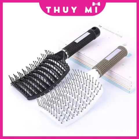 Lược Sấy Phồng Tạo Kiểu Massage Cao Cấp - Chống Tĩnh Điện, Thiết Kế Thanh Lịch, Phù Hợp Với Tất Cả Loại Tóc