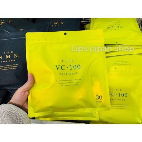 Mặt Nạ Dưỡng Da Cao Cấp VC100 - 30 Miếng Giàu Vitamin C - Chăm Sóc Da Nhất Định Phải Thử Từ Nhật Bản