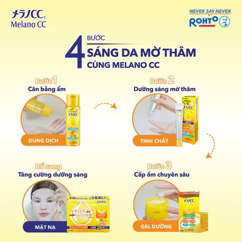 Mặt Nạ Dưỡng Trắng Da Melano CC 28 Miếng - Vitamin C Chống Nám, Dưỡng Ẩm, Làm Đều Màu Da