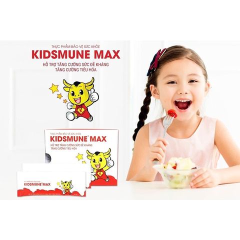 Thực Phẩm Chức Năng KISDMUNE MAX Giúp Trẻ Ăn Ngon, Tăng Cường Sinh Lực và Phát Triển Chiều Cao 1-12 Tuổi