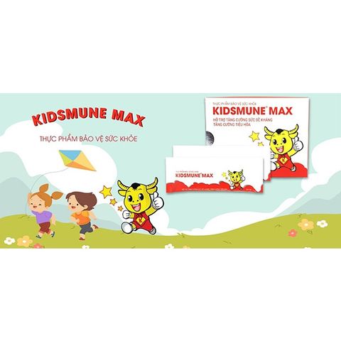Thực Phẩm Chức Năng KISDMUNE MAX Giúp Trẻ Ăn Ngon, Tăng Cường Sinh Lực và Phát Triển Chiều Cao 1-12 Tuổi