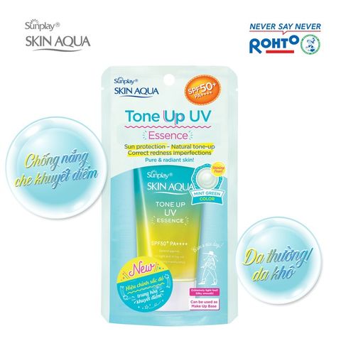 Kem Chống Nắng Nâng Tone SUNPLAY Skin Aqua UV Essence SPF50+ PA++++ 50g - Chống UV, Nâng Tông Da, Dưỡng Ẩm Cho Mặt