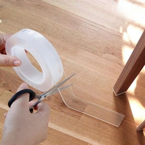 Băng Keo Nano Hai Mặt Đa Năng Trong Suốt 3cm - Dán Chắc Chắn, Chịu Nhiệt, Lý Tưởng Cho Gia Đình và Trang Trí Nội Thất