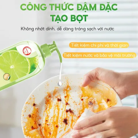 Nước Rửa Chén Bát TopGia 1kg - Hương Chanh, Gừng & Bưởi Hồng - Sạch Dầu Mỡ, Dịu Nhẹ Da Tay, Thân Thiện Với Môi Trường
