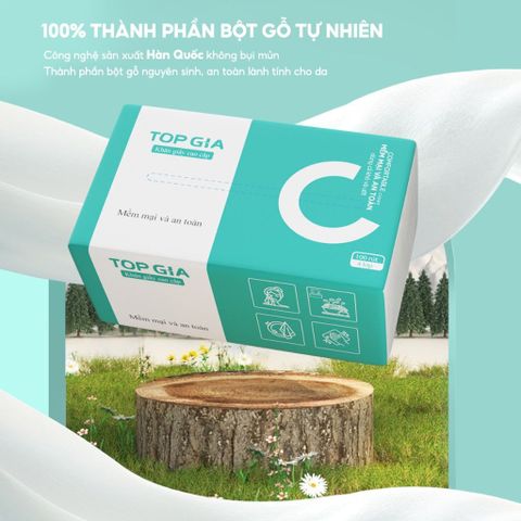 Thùng Giấy Rút Top Gia Chữ C - 20 Gói 100 Rút 4 Lớp Siêu Dai Không Bị Bụi, Giấy An Toàn Cho Gia Đình và Văn Phòng