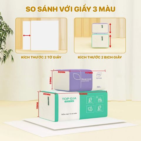 Thùng Giấy Rút Top Gia Chữ C - 20 Gói 100 Rút 4 Lớp Siêu Dai Không Bị Bụi, Giấy An Toàn Cho Gia Đình và Văn Phòng
