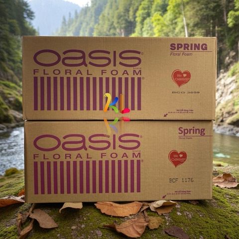 Xốp Xanh Cắm Hoa Tươi Oasis Malaysia - Mút Xốp Giữ Nước Lâu Cho Hoa Sáp, Thiết Kế Thân Thiện Với Môi Trường