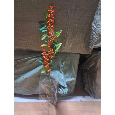 Cành Đào Đông Nhân Tạo 65cm Với Quả & Lộc Non - Trang Trí Tết Sang Trọng, Decor Nhà Cửa 408299