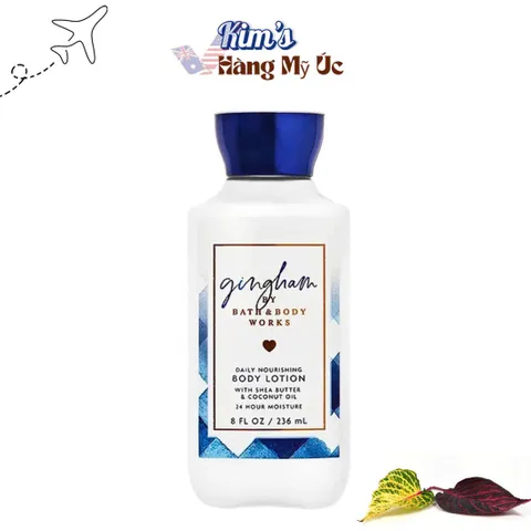 Sữa Dưỡng Thể Bath & Body Works Gingham 263ml - Giúp Dưỡng ẩm, Thơm Mát cho Tất Cả Mọi Loại Da, Phù Hợp với Nam Nữ
