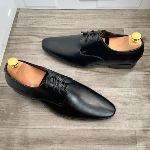 Giày Derby Buộc Dây Da Nam Cao Cấp DAVINCIA - Đế Cao Su Chống Trơn Trượt, Phong Cách Lịch Lãm Cho Công Sở và Dạo Phố