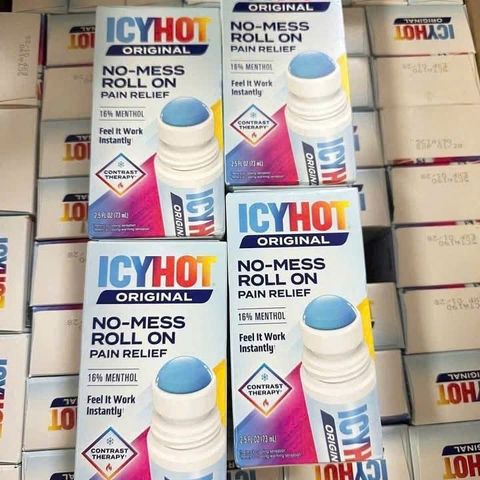 Lăn giảm đau IcyHot No Mess 73ml – giảm đau, thẩm thấu nhanh