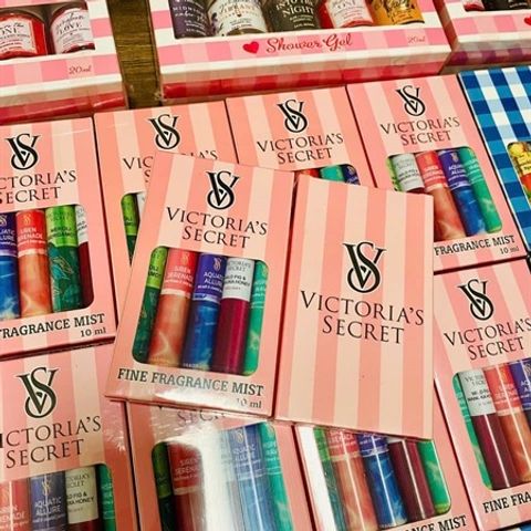 Set 5 Xịt Thơm Victoria's Secret - Hương Ngọt Dịu, Lưu Giữ Tươi Mới, Quà Tặng Sang Trọng Cho Mọi Dịp