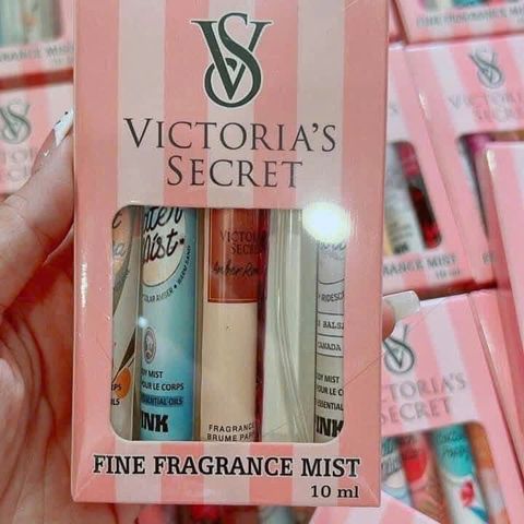 Set 5 Xịt Thơm Victoria's Secret - Hương Ngọt Dịu, Lưu Giữ Tươi Mới, Quà Tặng Sang Trọng Cho Mọi Dịp