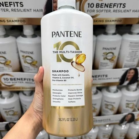 Dầu gội Pantene The 10 Multi-Tasker 1.13L – Phục hồi hư tổn, mang lại độ bóng tự nhiên cho mọi loại tóc