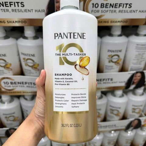 Dầu gội Pantene The 10 Multi-Tasker 1.13L – Phục hồi hư tổn, mang lại độ bóng tự nhiên cho mọi loại tóc