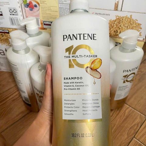 Dầu gội Pantene The 10 Multi-Tasker 1.13L – Phục hồi hư tổn, mang lại độ bóng tự nhiên cho mọi loại tóc