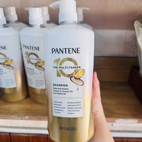 Dầu gội Pantene The 10 Multi-Tasker 1.13L – Phục hồi hư tổn, mang lại độ bóng tự nhiên cho mọi loại tóc