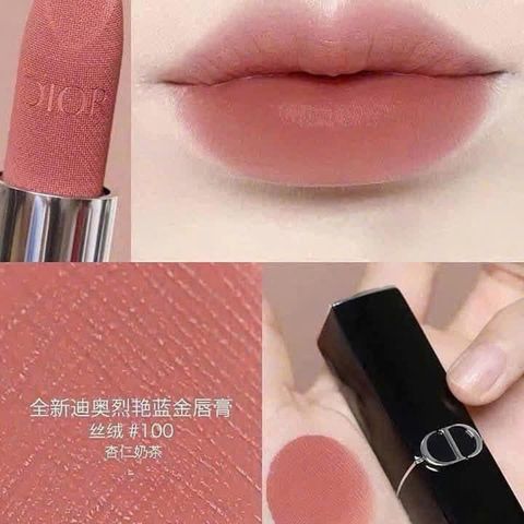 Son Dior 100 Velvet Nude Look 3.5g – lì mịn, chuẩn màu