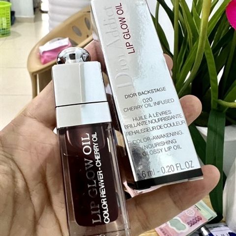 Son Dưỡng Dior Lip Glow Oil 020 - Dưỡng Ẩm Môi, Bóng Môi Tự Nhiên, Mỹ Phẩm Cao Cấp Thương Hiệu Dior, Sắc Thái Tươi Mát