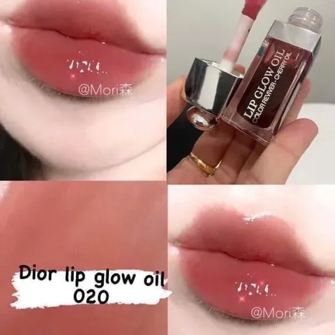 Son Dưỡng Dior Lip Glow Oil 020 - Dưỡng Ẩm Môi, Bóng Môi Tự Nhiên, Mỹ Phẩm Cao Cấp Thương Hiệu Dior, Sắc Thái Tươi Mát