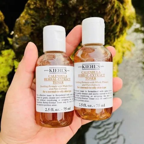 Toner Kiehl's Calendula 75ml - Chăm sóc da nhạy cảm, làm dịu và giảm viêm tự nhiên, chiết xuất hoa cúc nổi tiếng