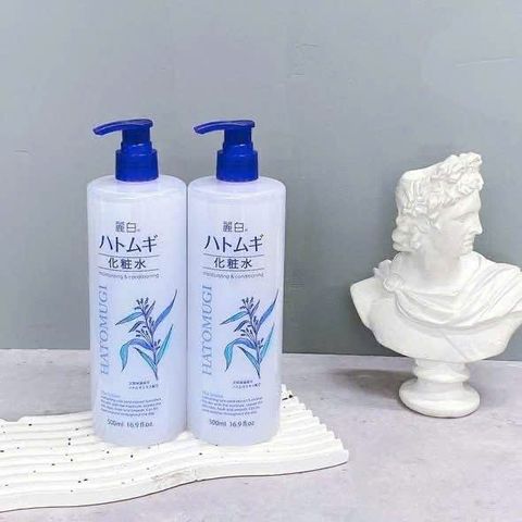 Toner Hatomugi Ý Dĩ 500ml - Cấp Nước, Dịu Da, Dưỡng Ẩm Từ Thiên Nhiên, Chăm Sóc Da Nhạy Cảm, Naturie Nhật Bản