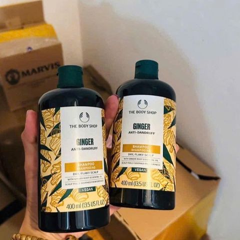 Dầu Gội Gừng The Body Shop 400ml - Giảm Gàu Ngứa, Khỏe Da Đầu, Chiết Xuất Tự Nhiên, Chăm Sóc Tóc Hiệu Quả