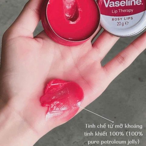 Sáp Dưỡng Môi Vaseline 20g - Dưỡng Mềm Môi, Phục Hồi Nứt Nẻ, Bảo Vệ Da Môi, Giúp Môi Căng Mọng, Tươi Sáng, Chăm Sóc Môi Từ Thiên Nhiên