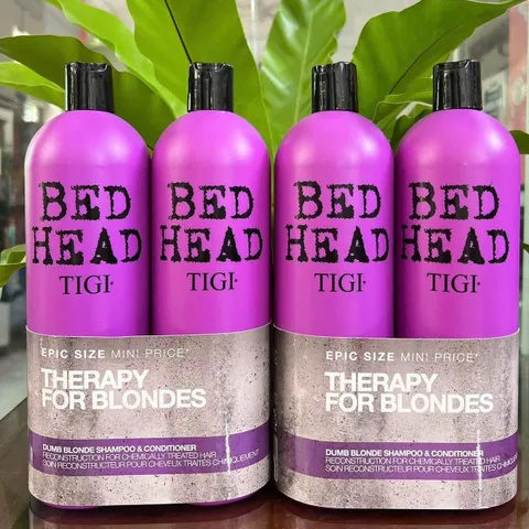 Dầu Gội Xả Tigi Bed Head Tím 750ml (giảm vàng tóc, nuôi dưỡng mềm mượt)