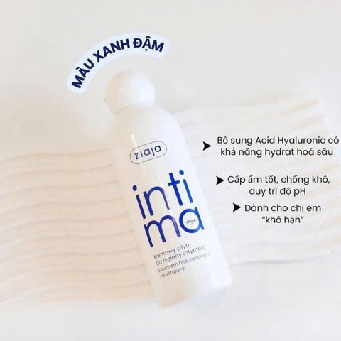 Dung Dịch Vệ Sinh Ziaja Intima Balan 200ml Xanh - Giúp Làm Sạch Và Cân Bằng pH Cho Vùng Kín, An Toàn Nhẹ Nhàng Cho Phụ Nữ
