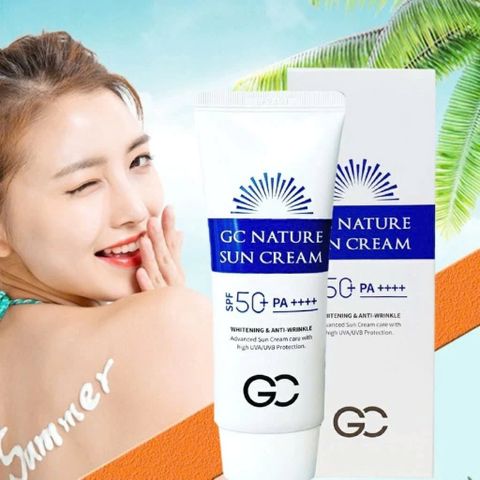 Kem Chống Nắng GC Nature Sun Cream Nâng Tone Dưỡng Trắng SPF 50+ PA++++ 60ml Hàn Quốc