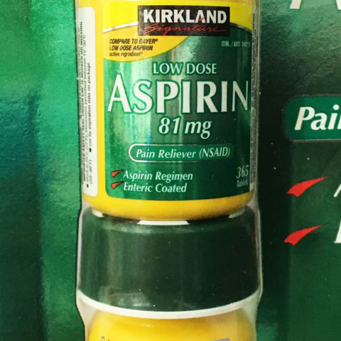 Viên uống Kirkland Low Dose Aspirin 81mg - Hỗ trợ tim mạch, ngăn ngừa đột quỵ (365 viên)