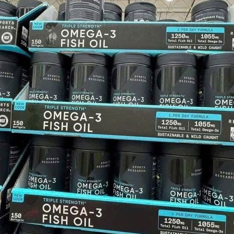 Viên uống Dầu Cá SR Triple Strength Omega 3 Fish Oil 150 Viên - Tăng Cường Sức Khỏe Tim Mạch và Trí Não, Hỗ Trợ Thị Giác và Miễn Dịch