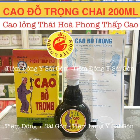 Cao Đỗ Trọng Thái Hòa 280ml - Giảm Đau Nhức, Viêm Khớp, Hỗ Trợ Thần Kinh Toạ, Hàng Chính Hãng