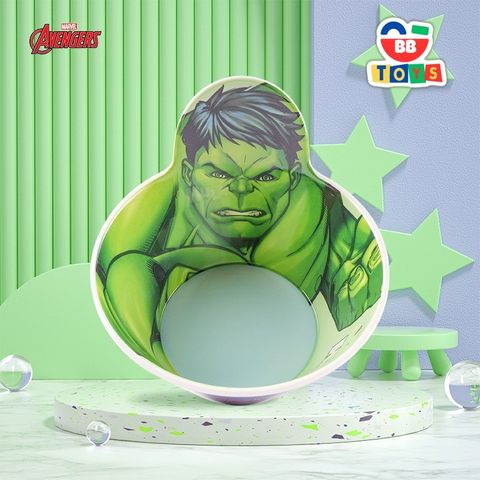 Bát Ăn Dặm Cho Bé Hulk Nhựa Melamine HULK001 - Dụng Cụ Ăn Uống An Toàn, Tiện Lợi Cho Trẻ Nhỏ, Kích Thước 17x3.8cm
