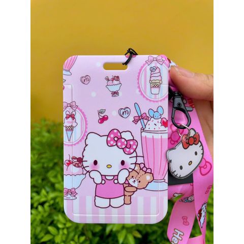 Dây Đeo Thẻ Học Sinh Disney - Hello Kitty, Công Chúa Elsa, Vịt Donal - Chất Liệu Bền, Thiết Kế Tiện Dụng, Đủ Màu Sắc