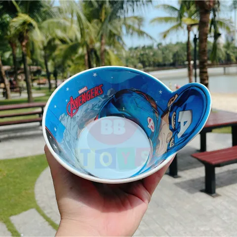 Bát Ăn Dặm Cho Bé Siêu Nhân Captain America - Nhựa Melamine An Toàn, Dễ Cầm Nắm, Thiết Kế Đẹp Mắt Cho Trẻ Em