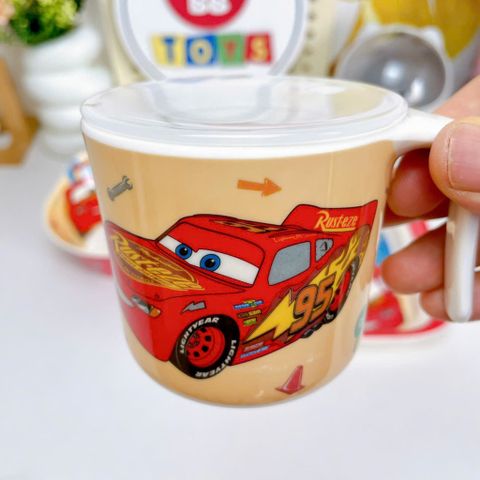 Bộ Dụng Cụ Ăn Uống Cho Bé McQueen Ô Tô Nhựa Melamine - Cốc, Bát, Thìa, Khay, An Toàn, Dễ Dàng Vệ Sinh, Quà Tặng Bé Yêu