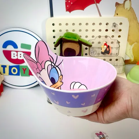Bát Ăn Cơm Hình Nhân Vật Disney Vịt Donald - Bát Sâu Lòng An Toàn Cho Bé - Dụng Cụ Ăn Dặm Chất Liệu Melamine Cao Cấp
