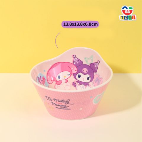Bộ bát ăn dặm Kuromi & Melody cho bé - Đồ dùng tập ăn dễ thương, chất liệu an toàn, thiết kế nhỏ gọn, nhiều màu sắc hấp dẫn