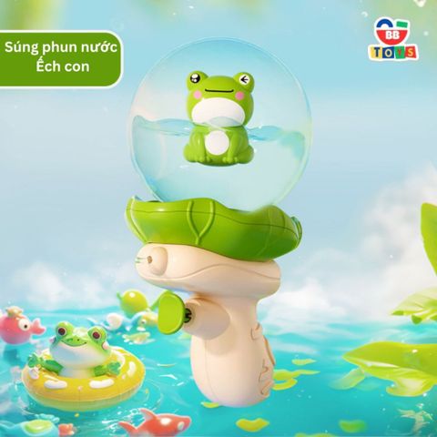 Súng Nước Đồ Chơi Phát Sáng Ếch Cốm Xanh Cho Bé - Đồ Chơi Vui Chơi Mùa Hè 2025, Chất Liệu Nhựa Cao Cấp, An Toàn cho Trẻ Em