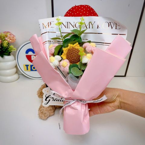 Gấu bông tốt nghiệp Teddy 25CM đội mũ cử nhân - Quà tặng ý nghĩa cho lễ tốt nghiệp kèm bó hoa và thẻ chúc mừng