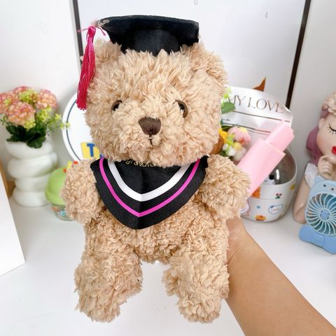 Gấu bông tốt nghiệp Teddy 25CM đội mũ cử nhân - Quà tặng ý nghĩa cho lễ tốt nghiệp kèm bó hoa và thẻ chúc mừng