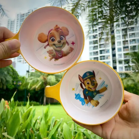 Set Bát Ăn Dặm PAW Patrol Cho Bé - Bộ Tô Chén Nhựa Melamine Hình Chó Cứu Hộ Đáng Yêu, An Toàn và Bền Bỉ