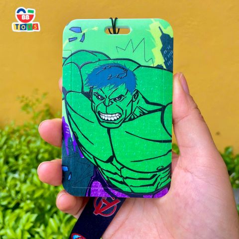 Dây Đeo Thẻ Học Sinh Spider-Man - Móc Kim Loại Bền Chắc, Chất Liệu Nhựa PC, Thiết Kế In Hình MARVEL Nổi Bật, Dài 48cm