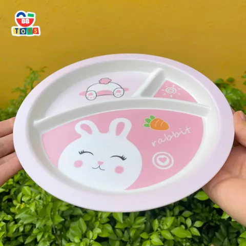 Khay Ăn Dặm Hình Thỏ Con Cho Bé - Bộ Bát Tăm Tre An Toàn, Thân Thiện Môi Trường - Quà Tặng Sinh Nhật Tuyệt Vời