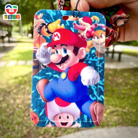 Dây Đeo Thẻ Nhân Vật Hoạt Hình Super Mario - Dây Đeo Học Sinh Đại Học, Văn Phòng Đầy Màu Sắc, Chất Liệu Bền Bỉ, Thiết Kế Thời Trang