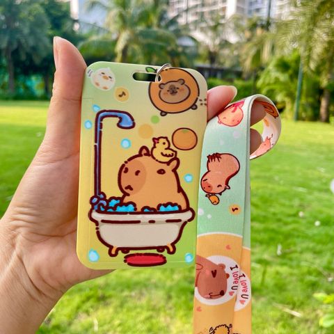 Dây Đeo Thẻ Capybara Dễ Thương - Phụ Kiện Học Sinh, Sinh Viên, Văn Phòng - Chất Liệu Bền, Thiết Kế Nổi Bật, Hot Trend 2025