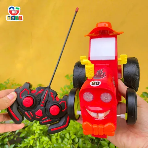 Xe Ô Tô Nhún Nhảy Đèn LED - Điều Khiển Từ Xa Có Nhạc Vui Nhộn Cho Trẻ Em - Đồ Chơi Phát Nhạc Hấp Dẫn